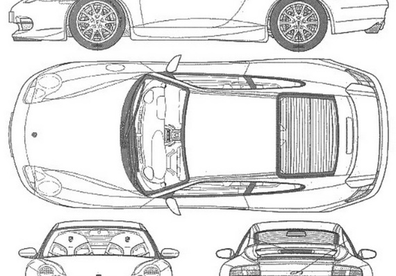 Porsches 911 GT3 are drawings of the car